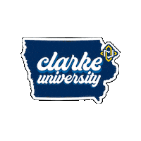 Iowa Sticker by Clarke University