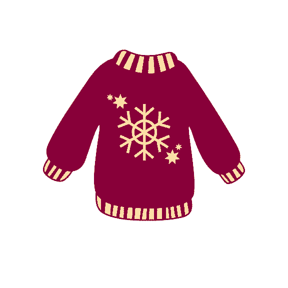 Winter Sweater Sticker by Eastern Kentucky University