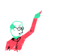 confused illustration Sticker by Laura Salaberry