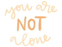 You Are Not Alone Love Sticker