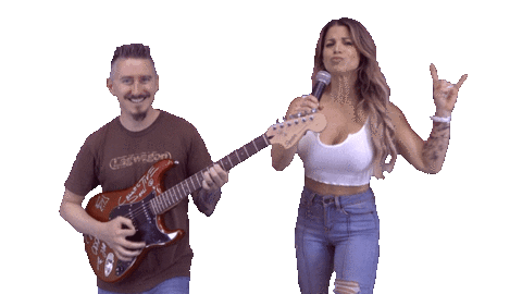 Guitar Singing Sticker by @gator987fm