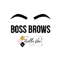 Boston Eyebrows Sticker by Belle Vie Beauty