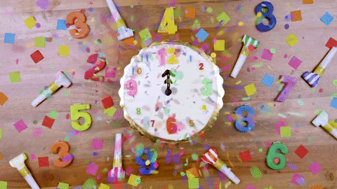 happy new year countdown GIF by evite