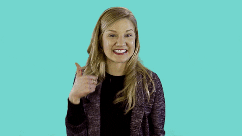 well done thumbs up GIF by Girl Starter