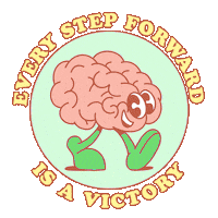 Keep Moving Forward Mental Health Sticker by INTO ACTION
