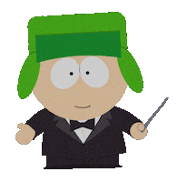 Kyle Broflovski Thank You Sticker by South Park