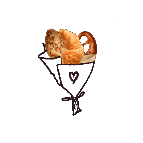 Essen Croissant Sticker by Morgengold Frühstücksdienste