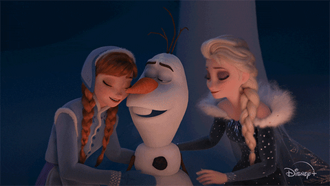 Olafs Frozen Adventure Hug GIF by Disney+
