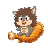 Hungry Fast Food Sticker