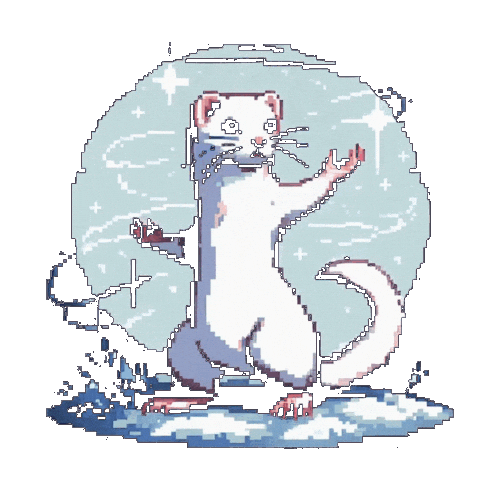 Wakeboarding Weasel Sticker by X Wake