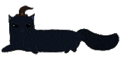 angry black cat Sticker by Megan