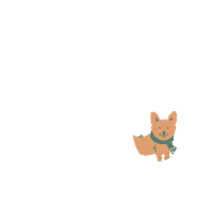 Dog Christmas Sticker by Wüfers