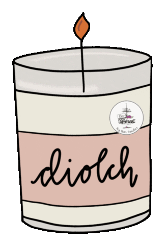 littlebitdifferentcandles giphyupload diolch lbdc little bit different Sticker