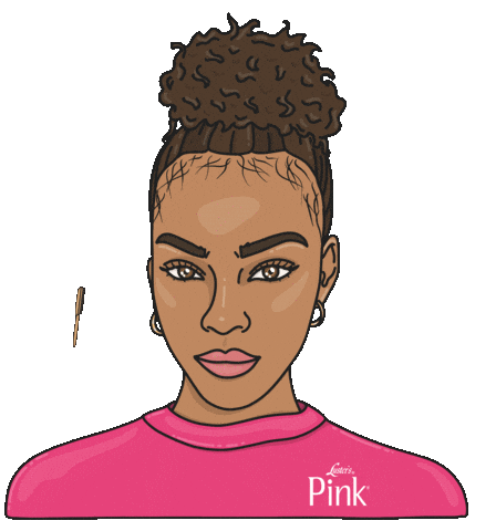 lusterspink naturalhair edges blackhair blackhaircare Sticker