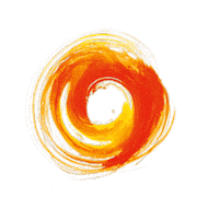 WorldOfZing rainbow circle colour splash Sticker