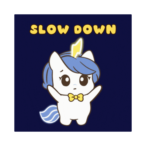 Hold Up Bu Sticker by Brave Unicorn