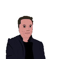 Elon Musk Crypto Sticker by Herr Fuchs Zurich