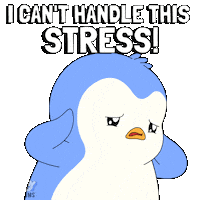 Stressed Penguin Sticker by Pudgy Penguins