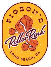 Long Beach Roller Skate Sticker by Pigeon's Roller Skate Shop