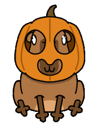 Excited Jack-O-Lantern Sticker