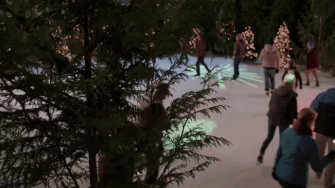 ice skating christmas GIF by Hallmark Channel