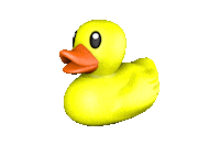Rotating Rubber Duck Sticker by tracheotommy