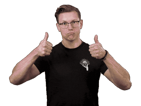 Well Done Thumbs Up Sticker by Mythical Kitchen