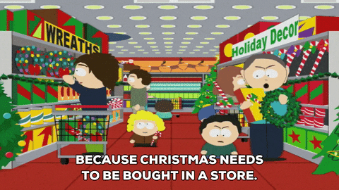 stressed christmas GIF by South Park 
