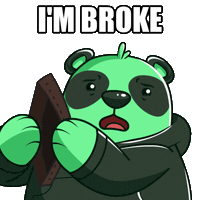 Cant Afford No Money Sticker by SuperVerse
