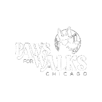 PawsForWalks dog white dog walker pet sitter Sticker