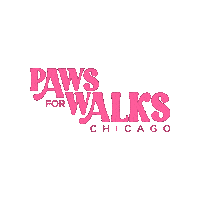 PawsForWalks dog pink dog walker pet sitter Sticker