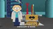 robot explaining GIF by South Park 