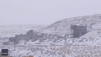 Blanket of Snow Envelops Historic Smith Mine in Montana