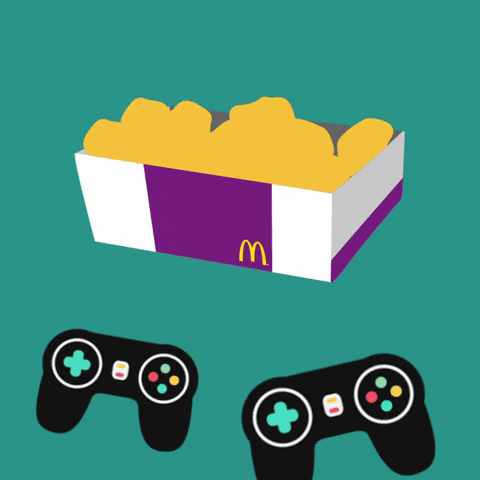 McDonaldsParis giphygifmaker game food friends GIF