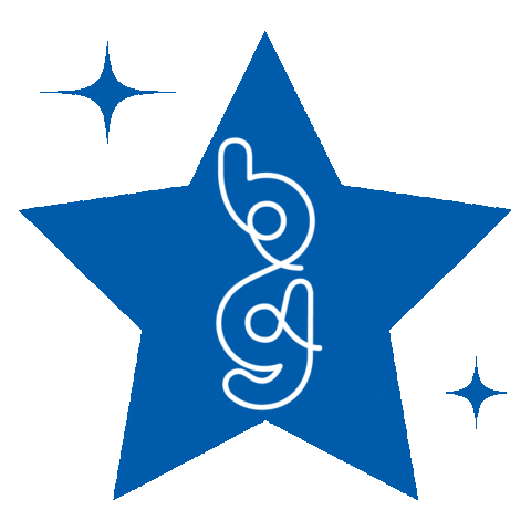 Blue Star Sticker by Bubblegum Balloons