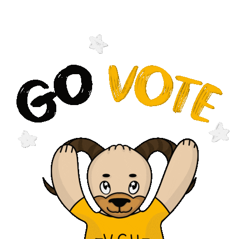Vote Vcu Sticker by Virginia Commonwealth University