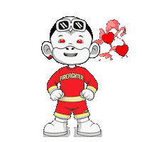 Fire Department Firefighter Sticker by Zhot