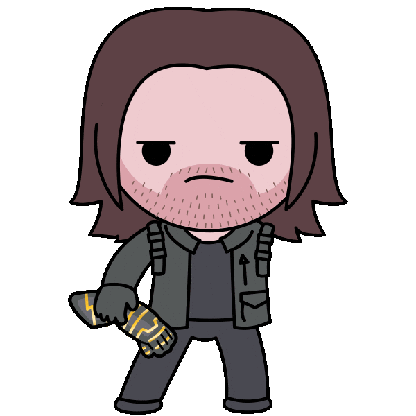 Bucky Barnes Sticker by Marvel Studios