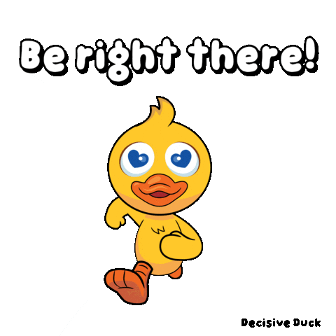Duck Coming Sticker by VeeFriends