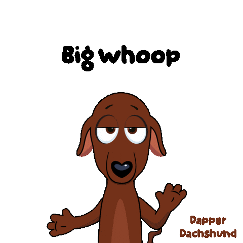 Unimpressed Dog Sticker by VeeFriends