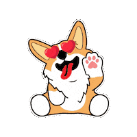 petiquepets corgi cute dog cute pet petique Sticker