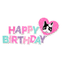 Happy Birthday Heart Sticker