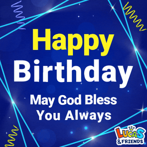 Happy Birthday GIF by Lucas and Friends by RV AppStudios