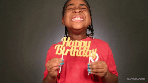 happy birthday kids GIF by Children's Miracle Network Hospitals