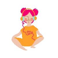 Happy Vibes Sticker by Anastasia Stefanovska