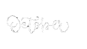 Lettering October Sticker