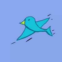 Flying Blue Bird GIF by GT8Studios