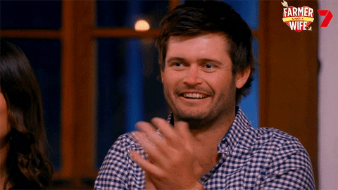 Happy Clap GIF by Farmer Wants A Wife