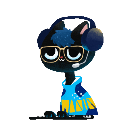 Cat Typing Sticker