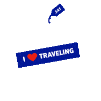 flysas love travel holiday fly Sticker